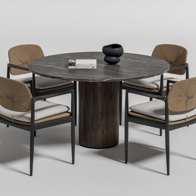 现代餐桌椅su模型