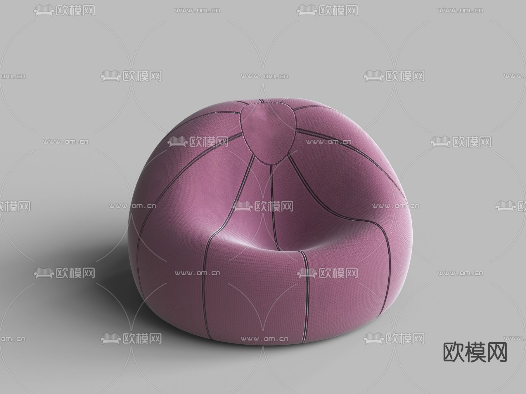 懒人沙发3d模型下载（渲染图2）