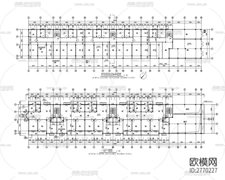 小區(qū)建筑cad施工圖下載(渲染圖1)