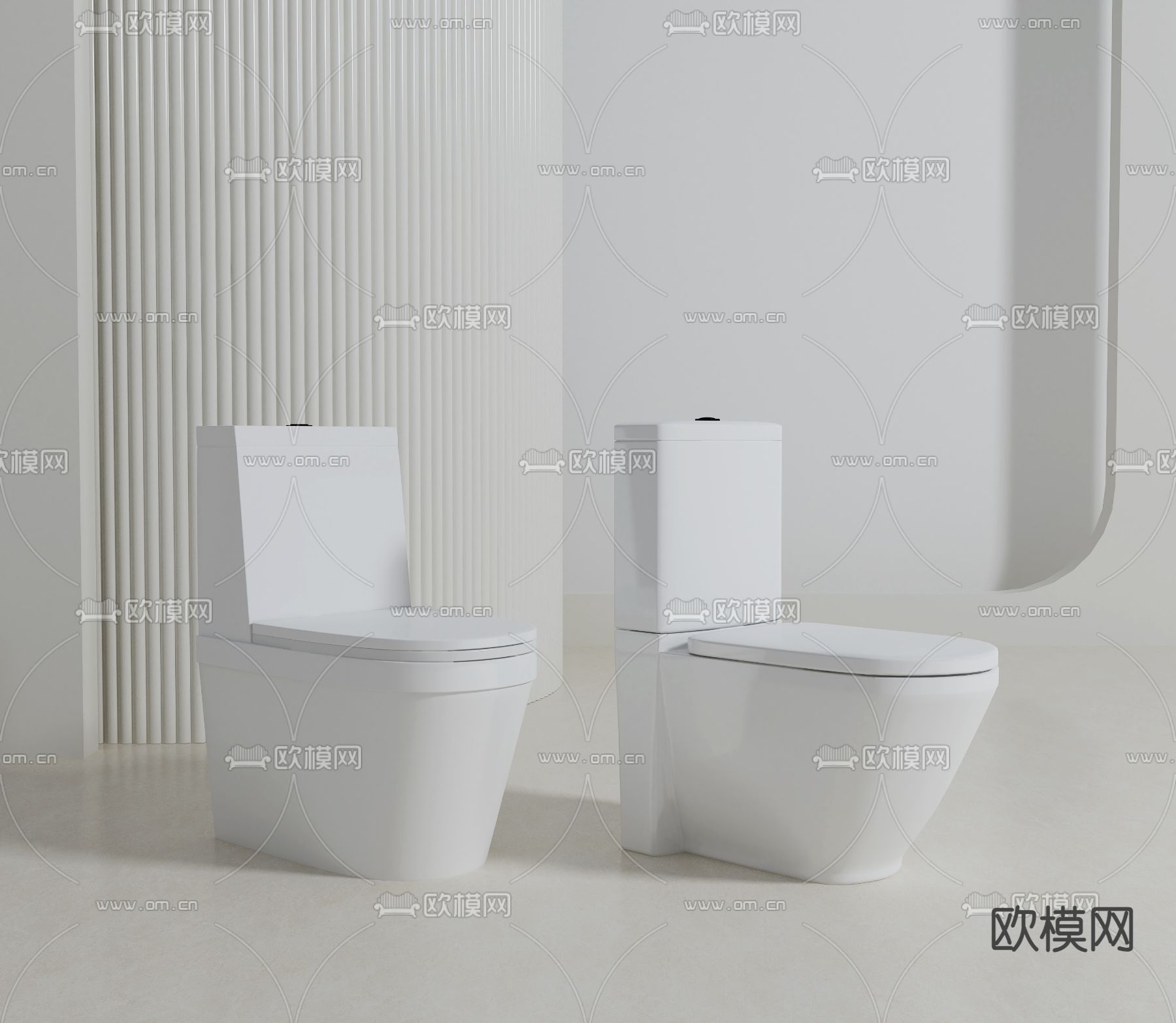 马桶 坐便器3d模型下载