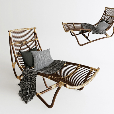  休闲躺椅 户外躺椅su模型 