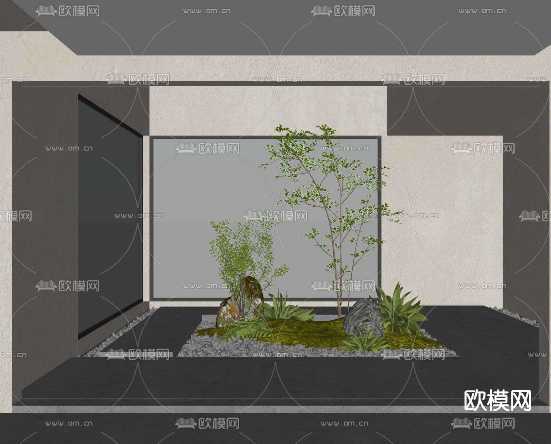 庭院小品su模型下载（渲染图3）