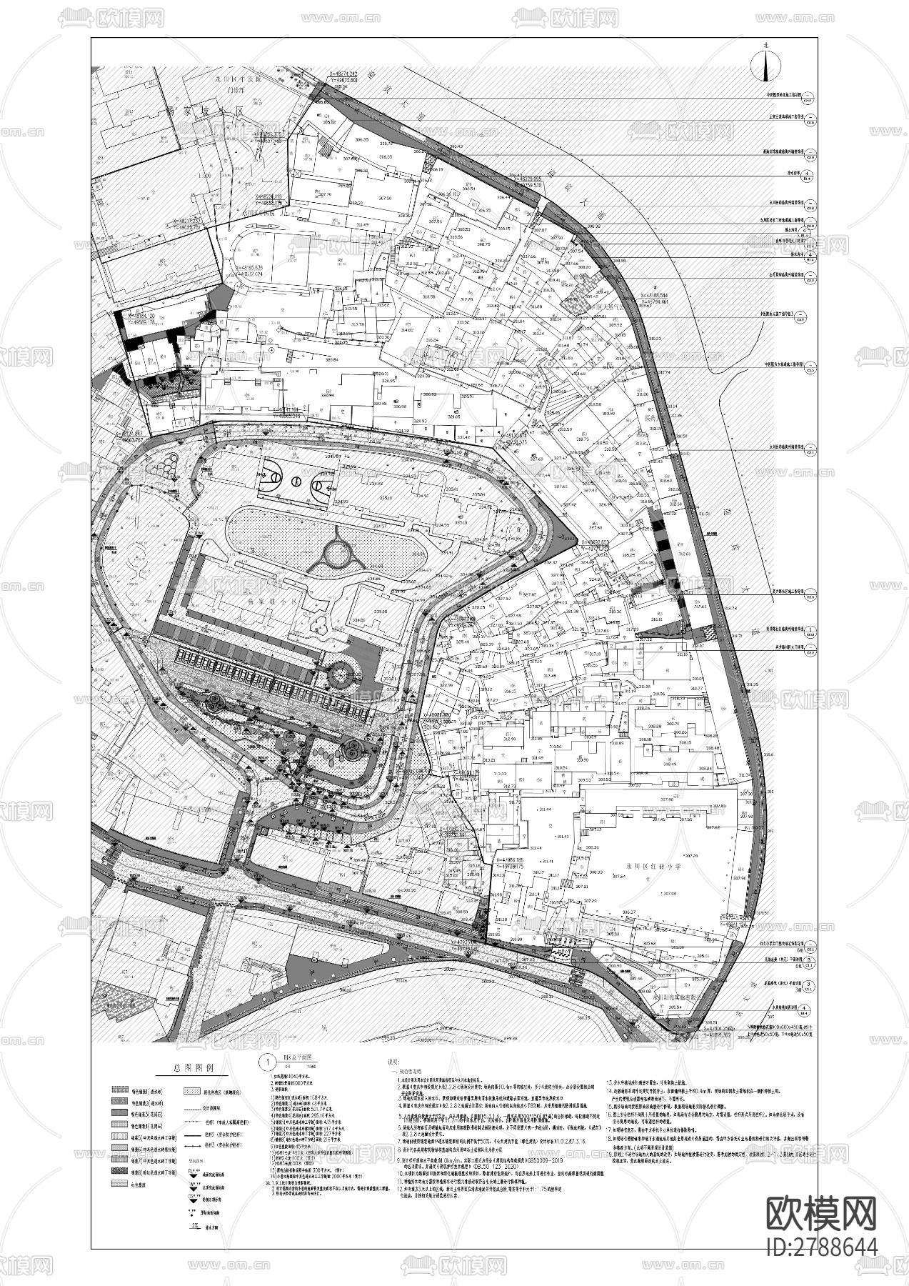 泸州街1号片区老旧小区（B区）改造项目CAD施工图下载（渲染图8）