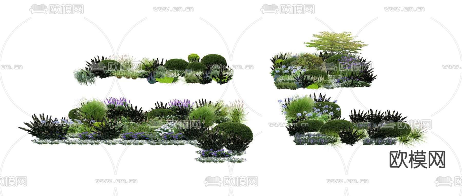灌木丛 植物堆su模型下载（渲染图2）