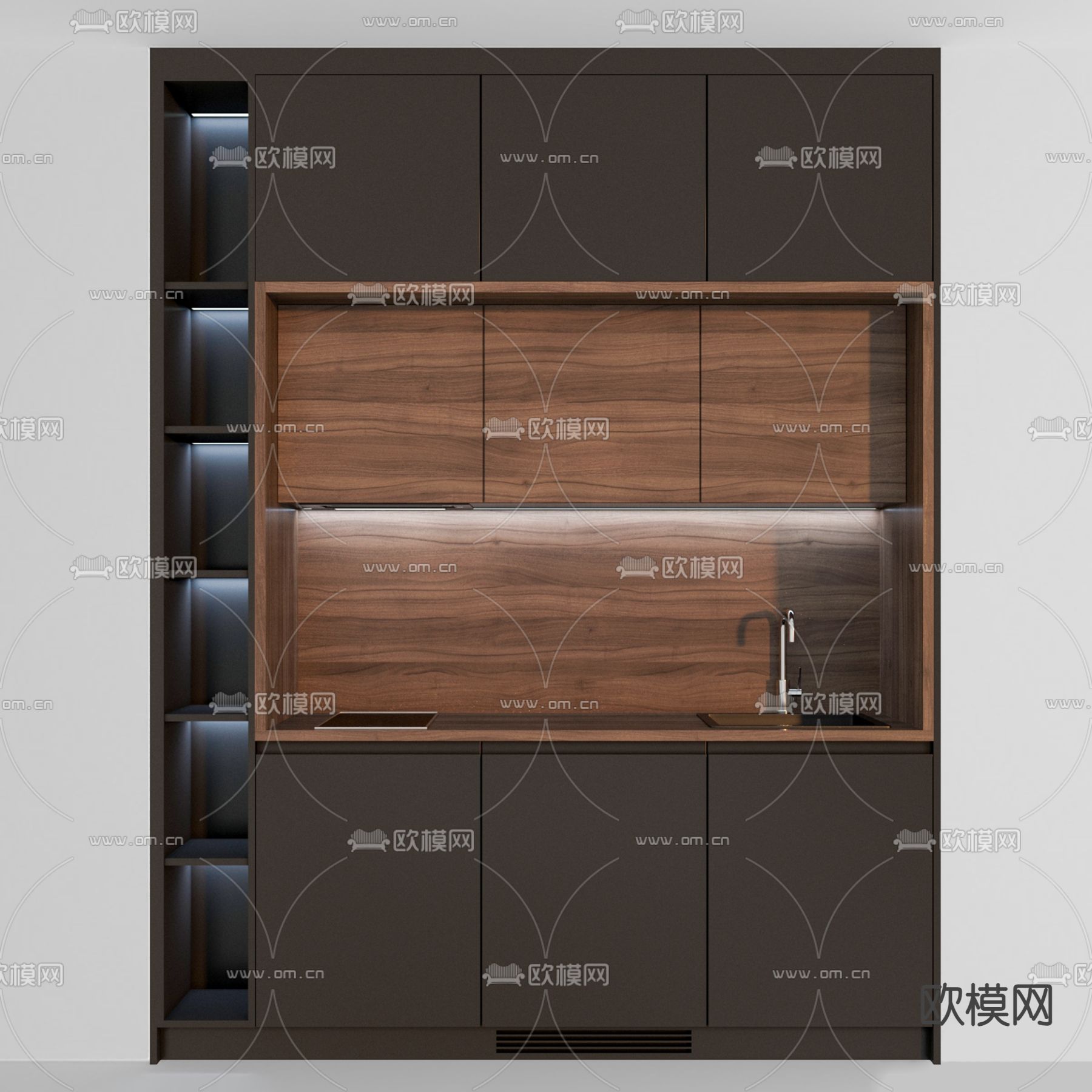 餐边柜3d模型下载