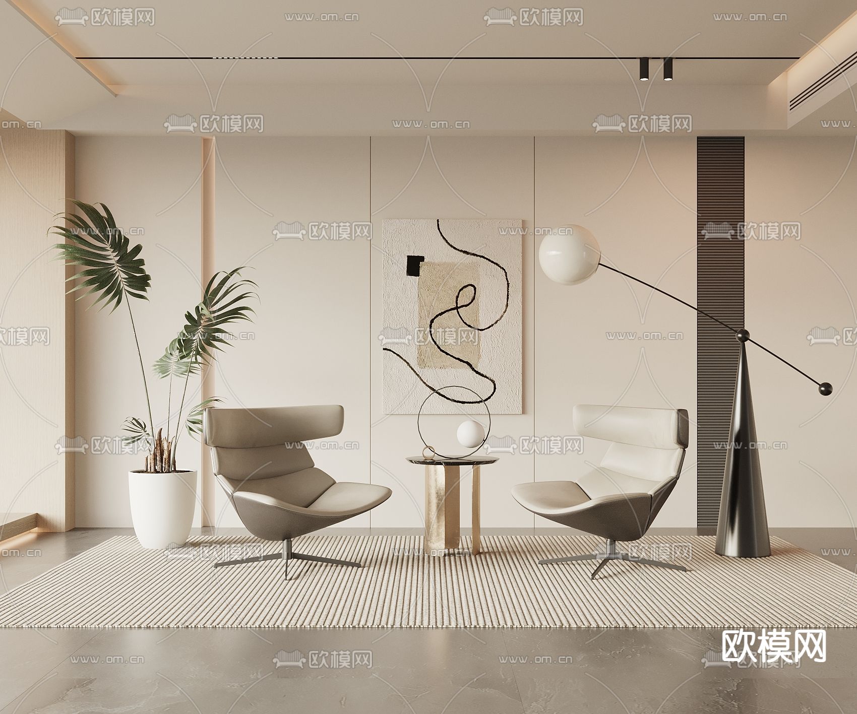 休闲椅 沙发椅 蛋椅3d模型下载