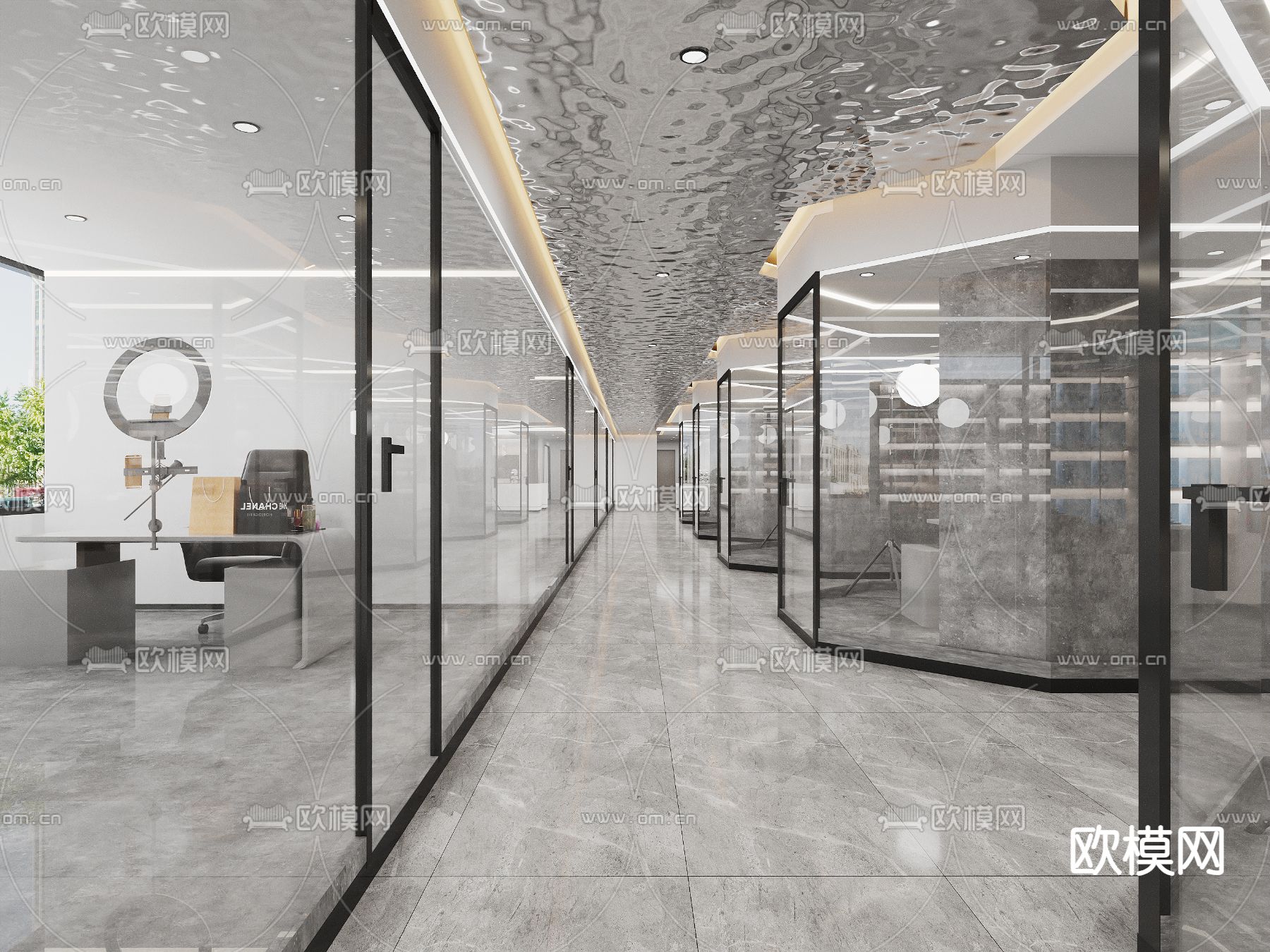 直播室 直播间3d模型下载（渲染图2）