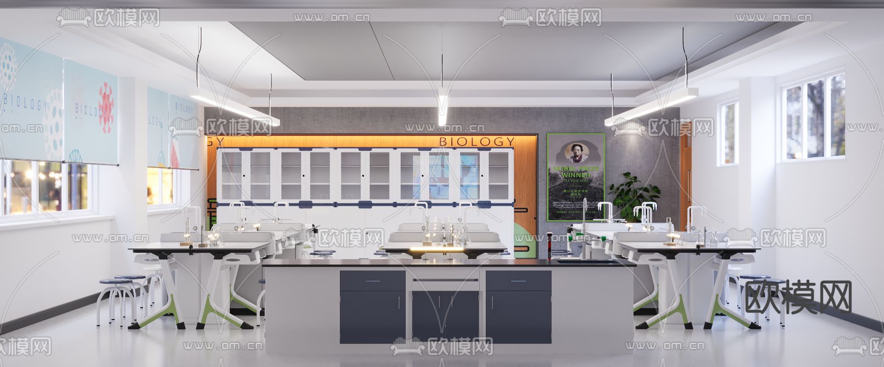 化学教室 实验室3d模型下载