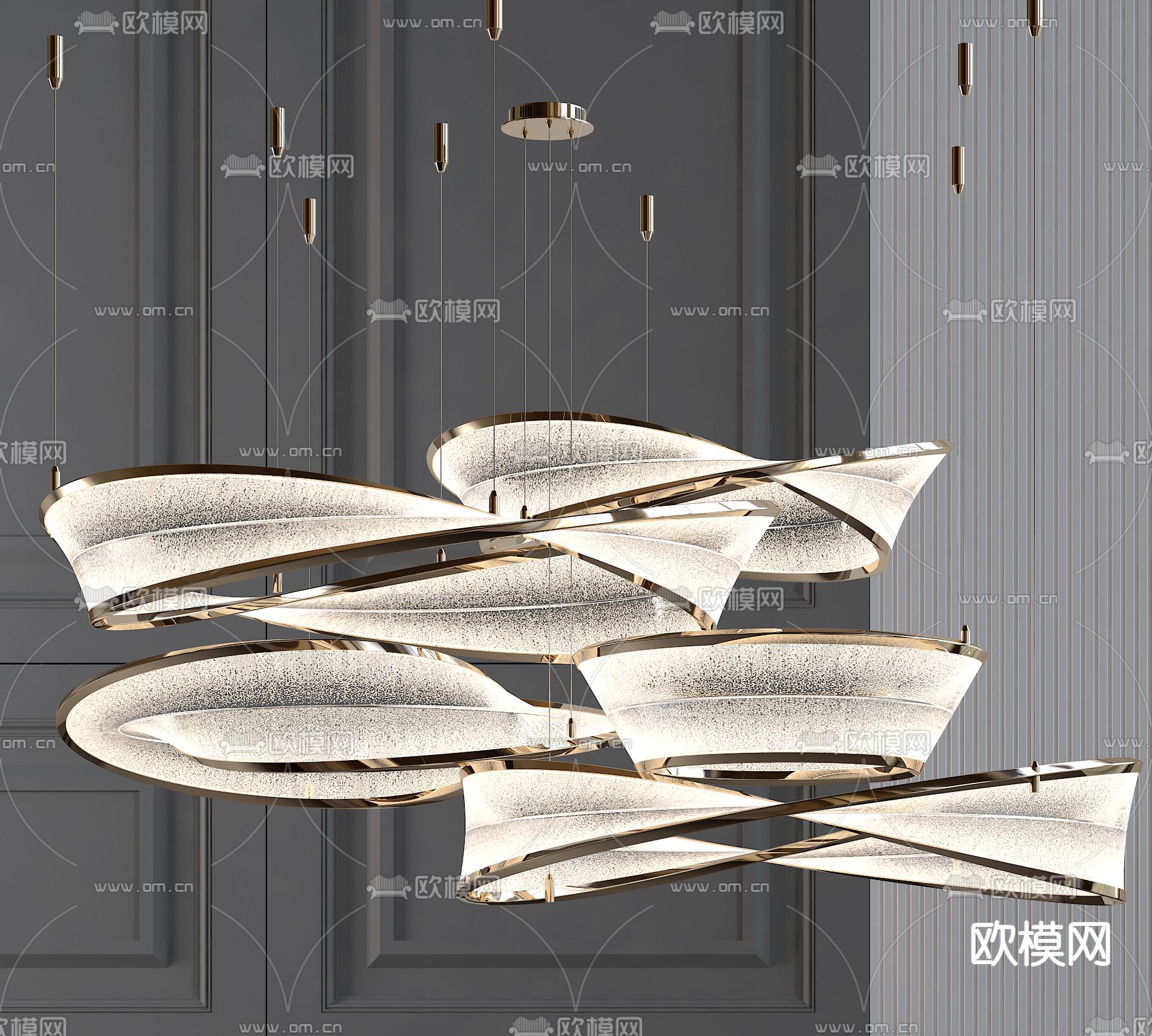 装饰灯 大堂灯3d模型下载