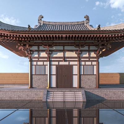  中式古建筑 斗拱su模型 