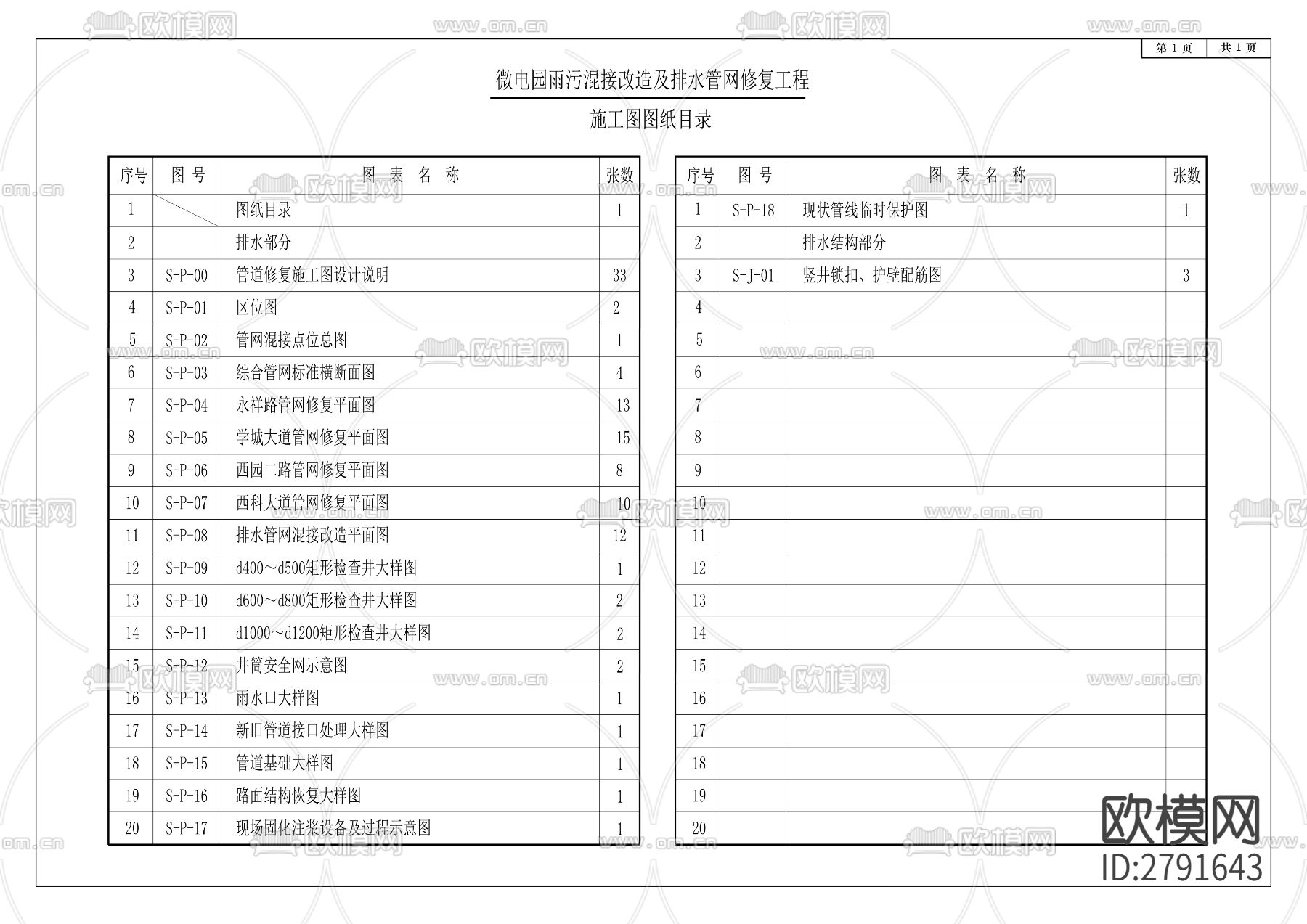 微电园雨污混接改造及排水管网修复工程CAD施工图下载（渲染图2）