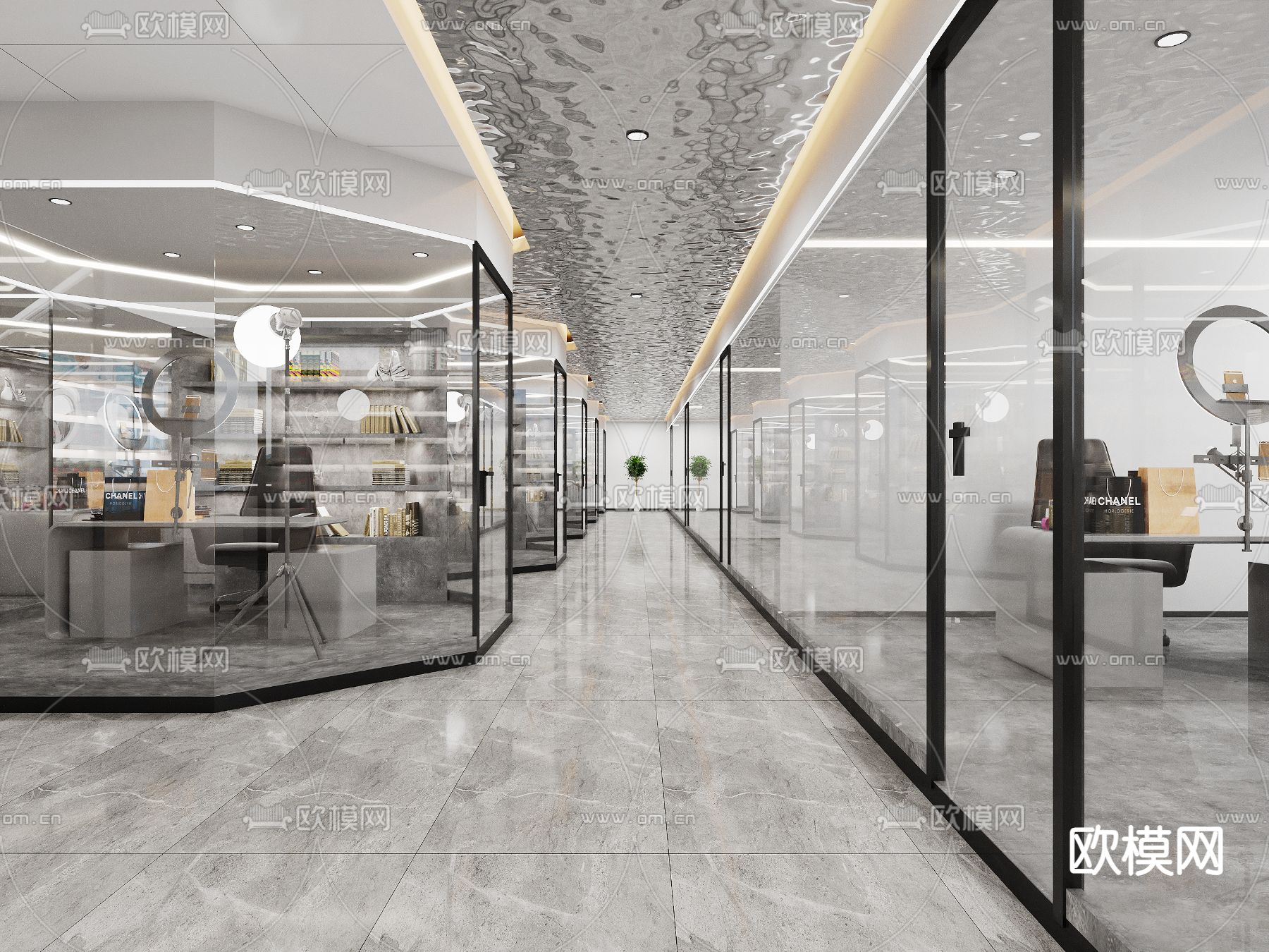 直播室 直播间3d模型下载（渲染图3）