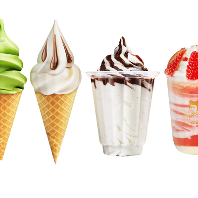  冰淇淋 雪糕 冰糕su模型 