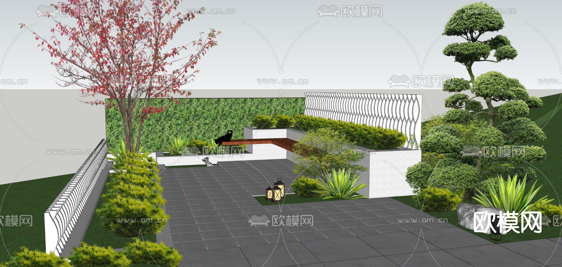 公园su模型下载（渲染图5）