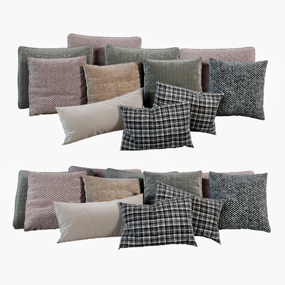  Minotti 抱枕 靠枕su模型 