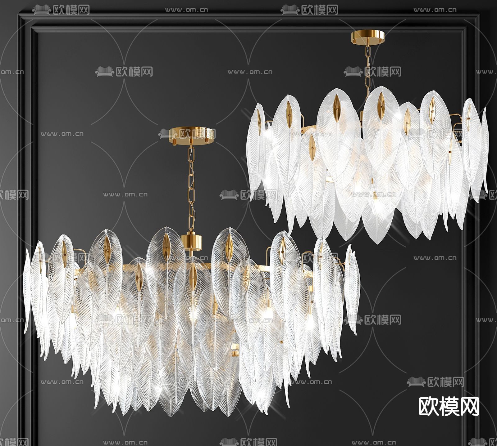 现代水晶吊灯su模型下载_ID14227243_sketchup模型下载-欧模网