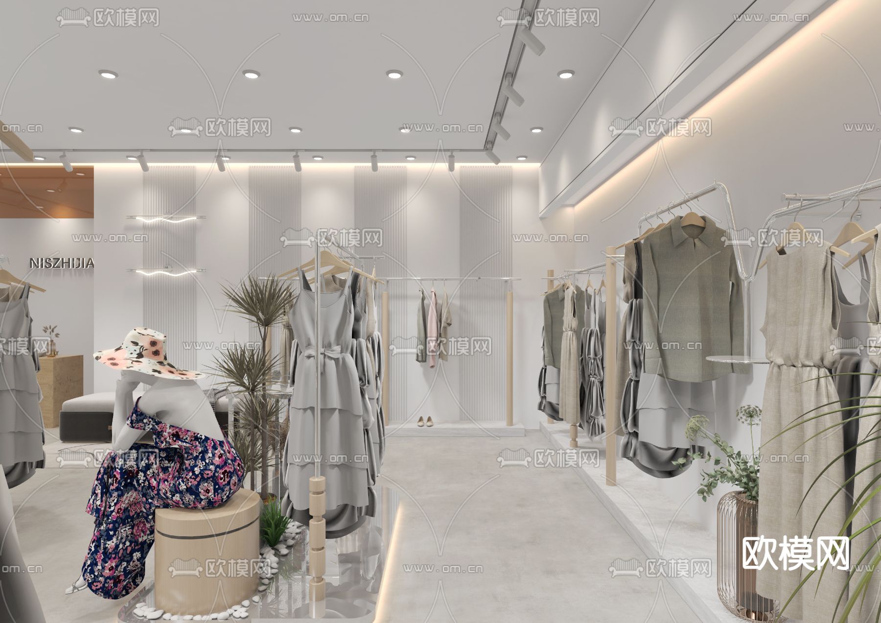 女装店 服装店3d模型下载（渲染图4）