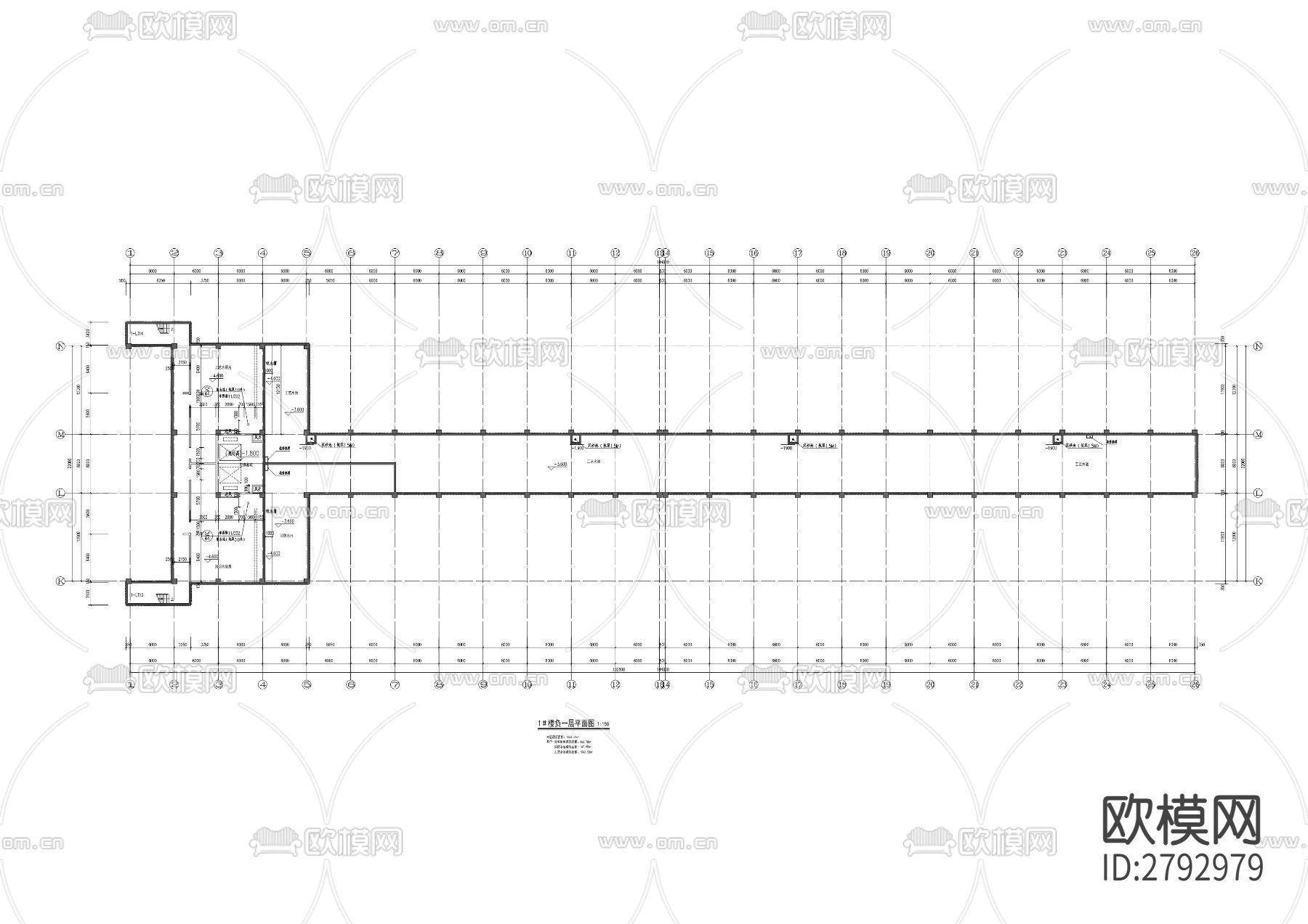 通用技术集团国测时栅科技有限公司一期厂房CAD施工图下载（渲染图4）
