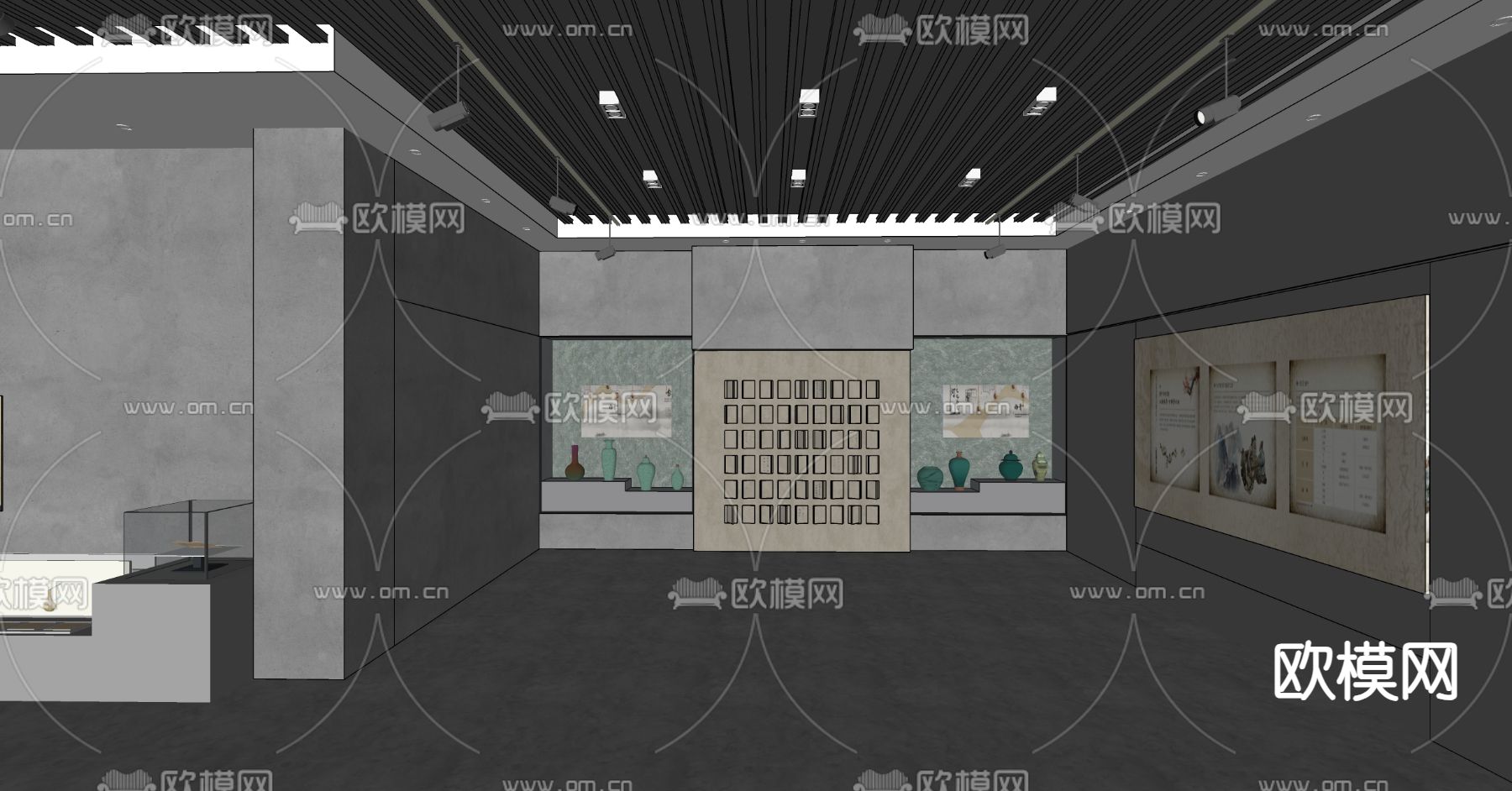 现代博物馆su模型下载（渲染图3）