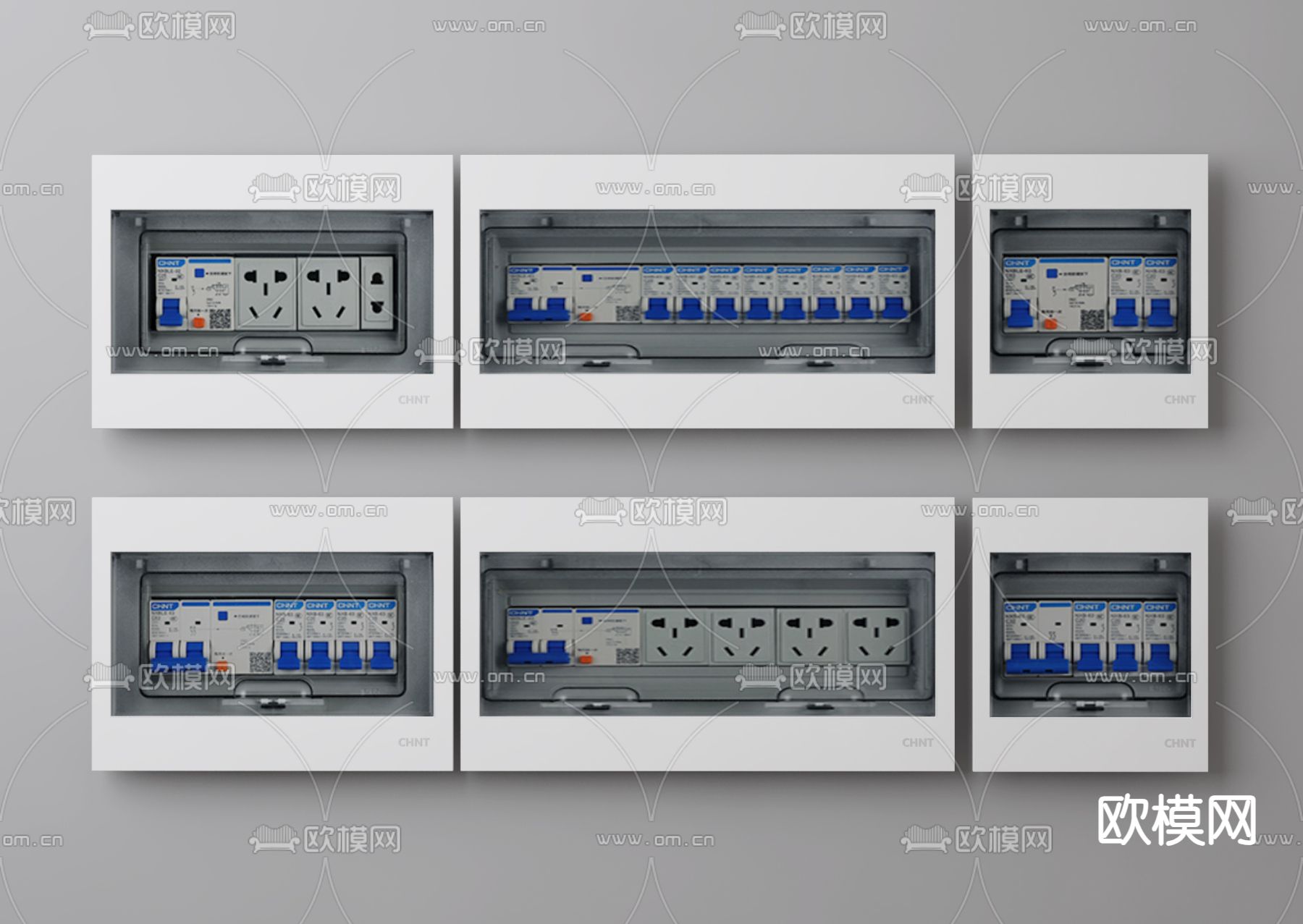 电闸开关 配电箱 总闸3d模型下载