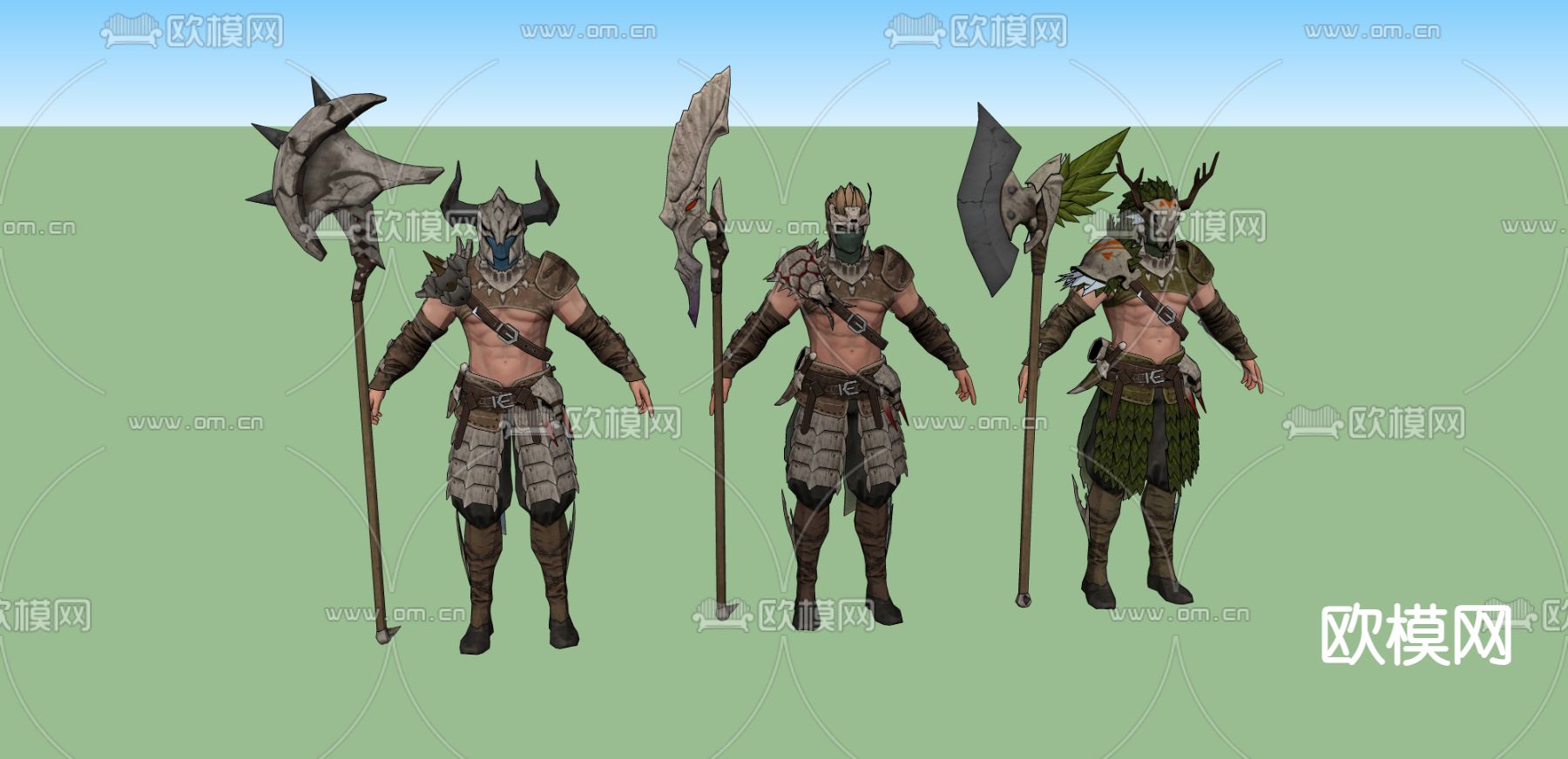 游戏斗牛士su模型下载（渲染图2）