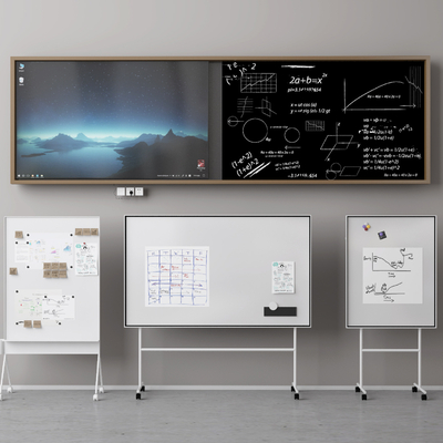  写字板 画板 移动黑板su模型 