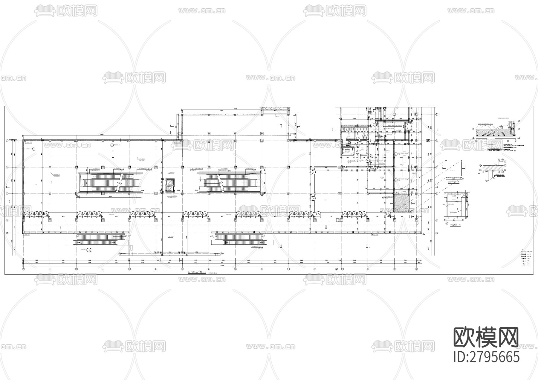 渝怀二线武隆客运站交通枢纽及配套设施项目cad施工图下载（渲染图4）