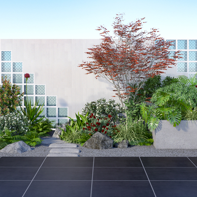  植物堆 花草灌木su模型 