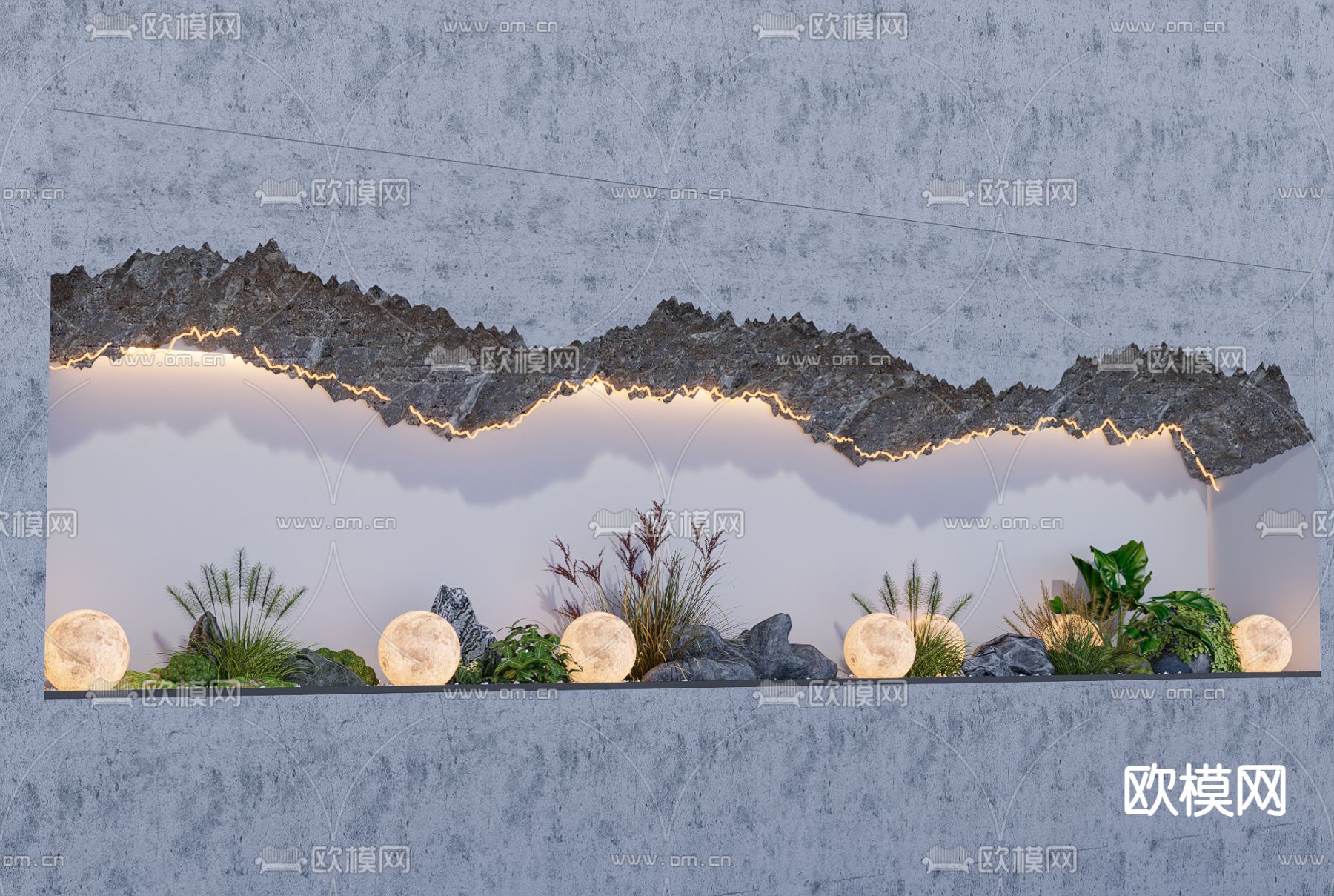 现代景观小品su模型下载_ID14229440_sketchup模型下载-欧模网