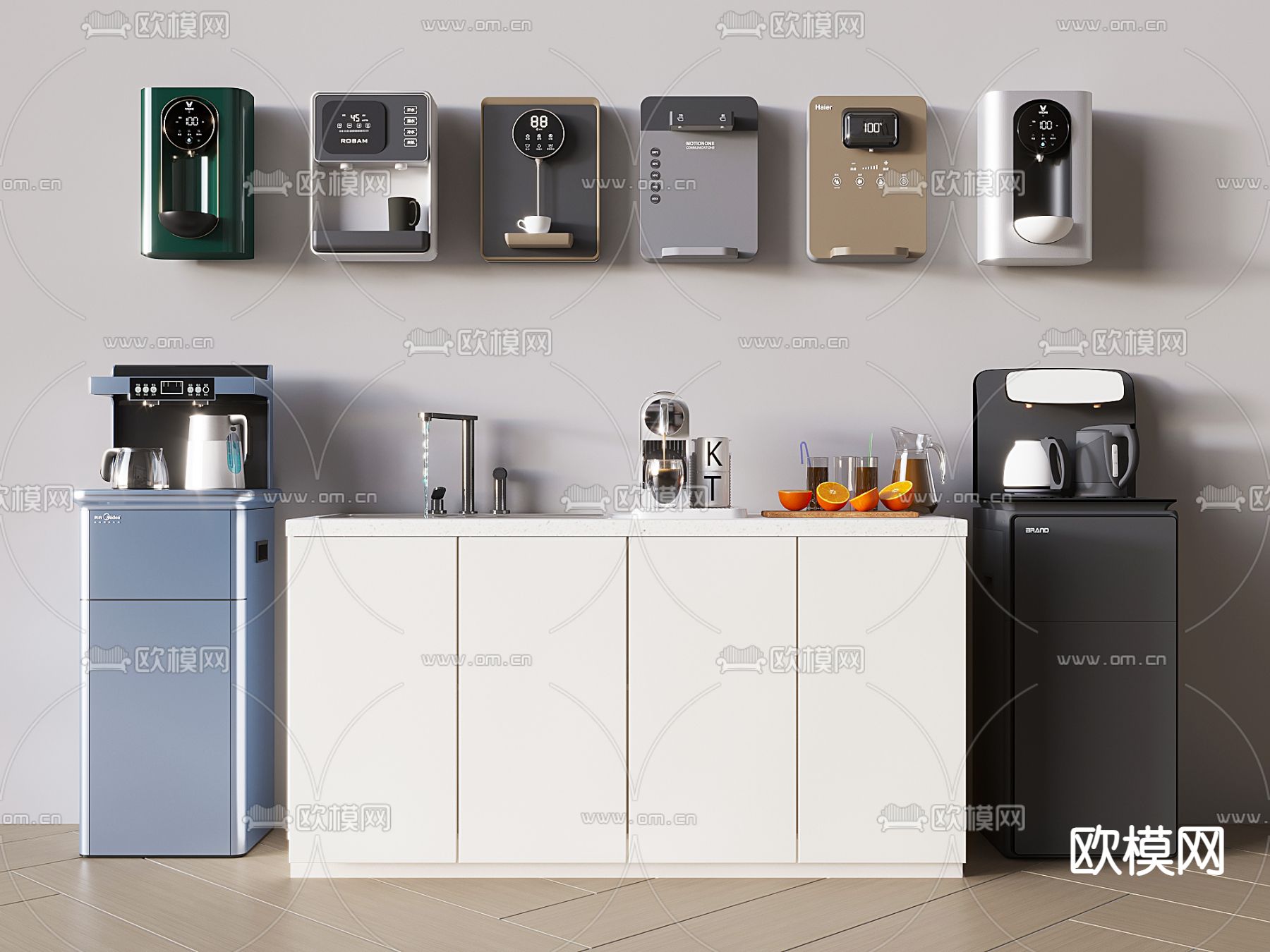 茶吧机 饮水机 直饮机 吧台3d模型下载