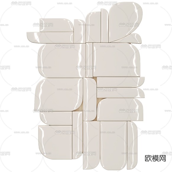 墙饰 挂饰 立体画3d模型下载(渲染图1)
