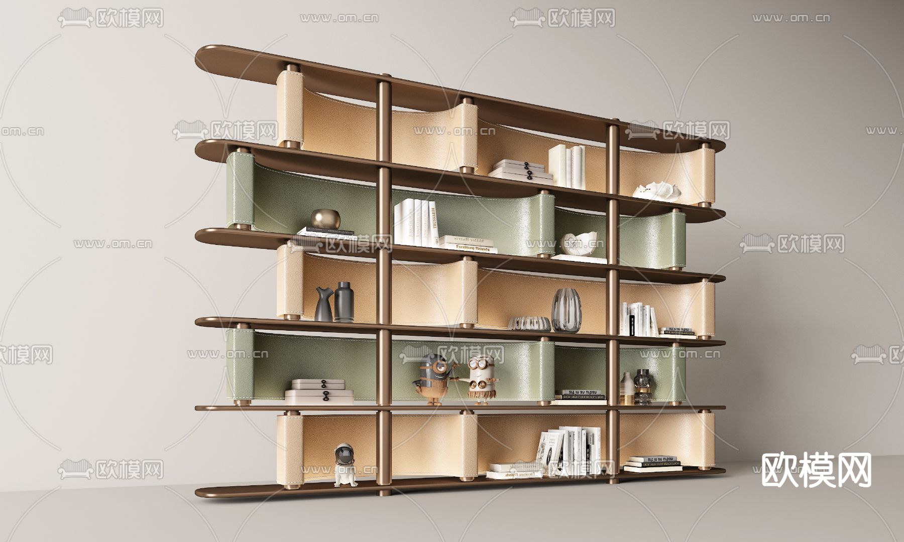 Minotti 书架 书柜su模型下载（渲染图4）
