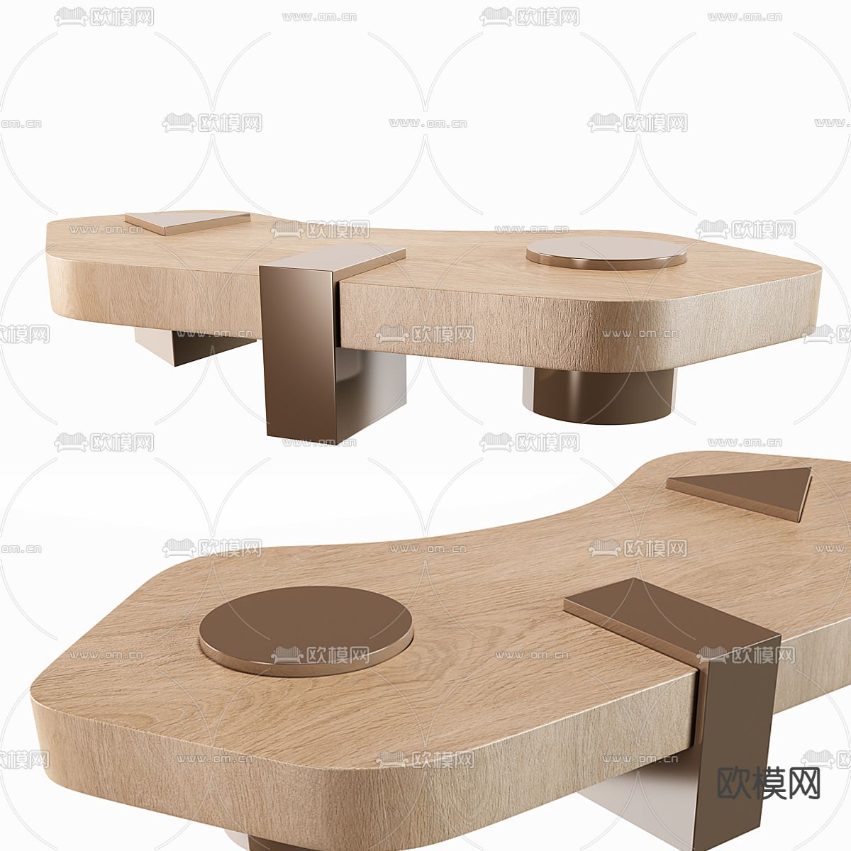 SANCAL 侘寂茶几3d模型下载（渲染图1）