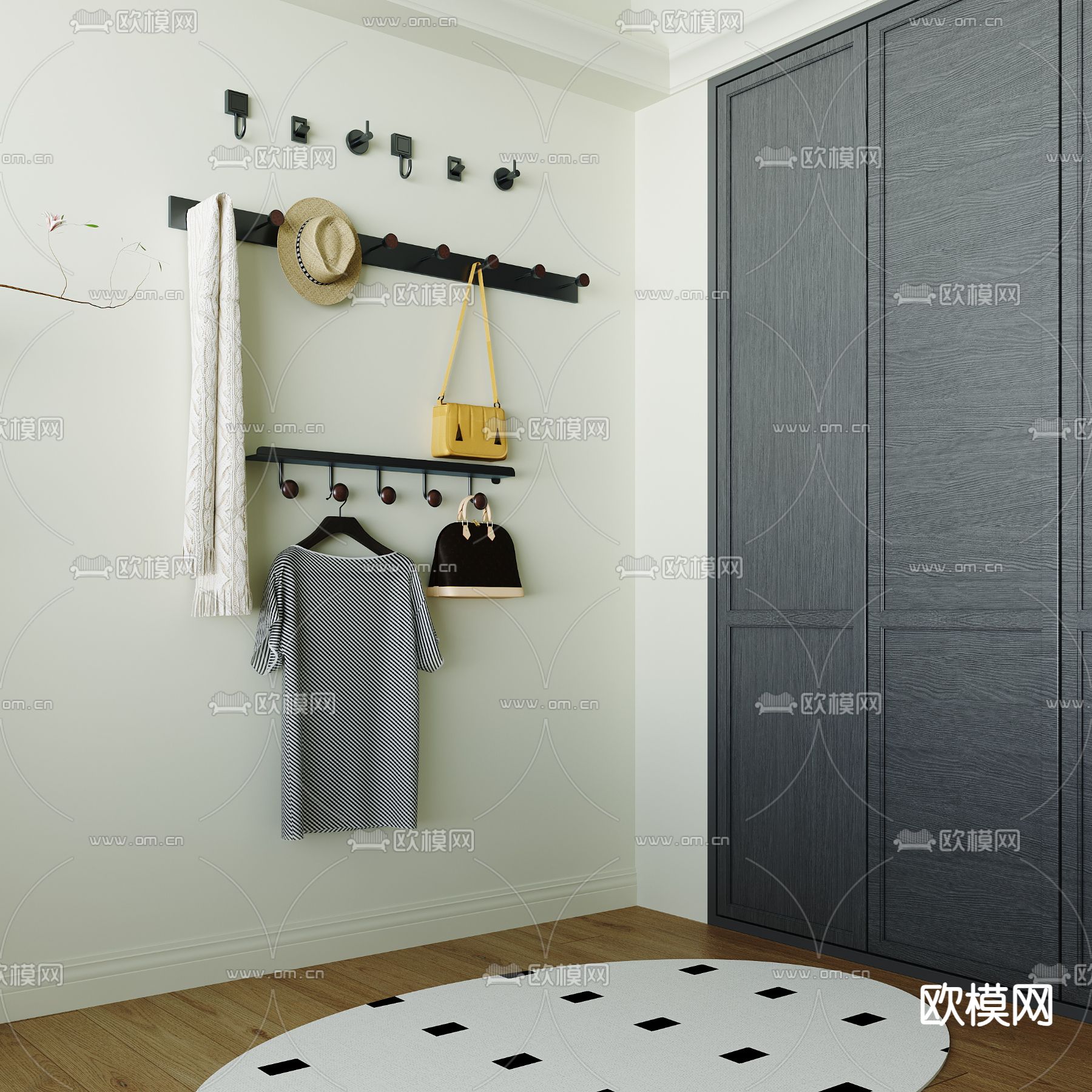 挂衣钩3d模型下载