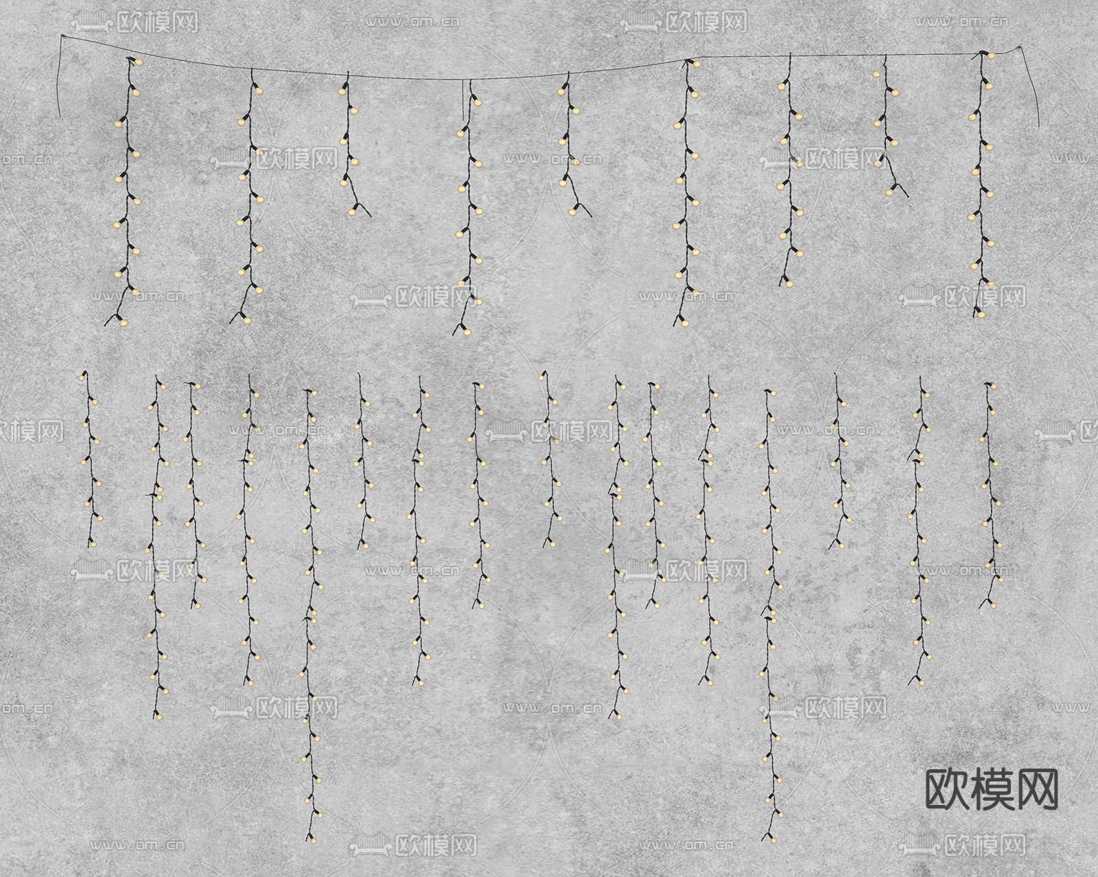 装饰灯 灯泡su模型下载（渲染图2）