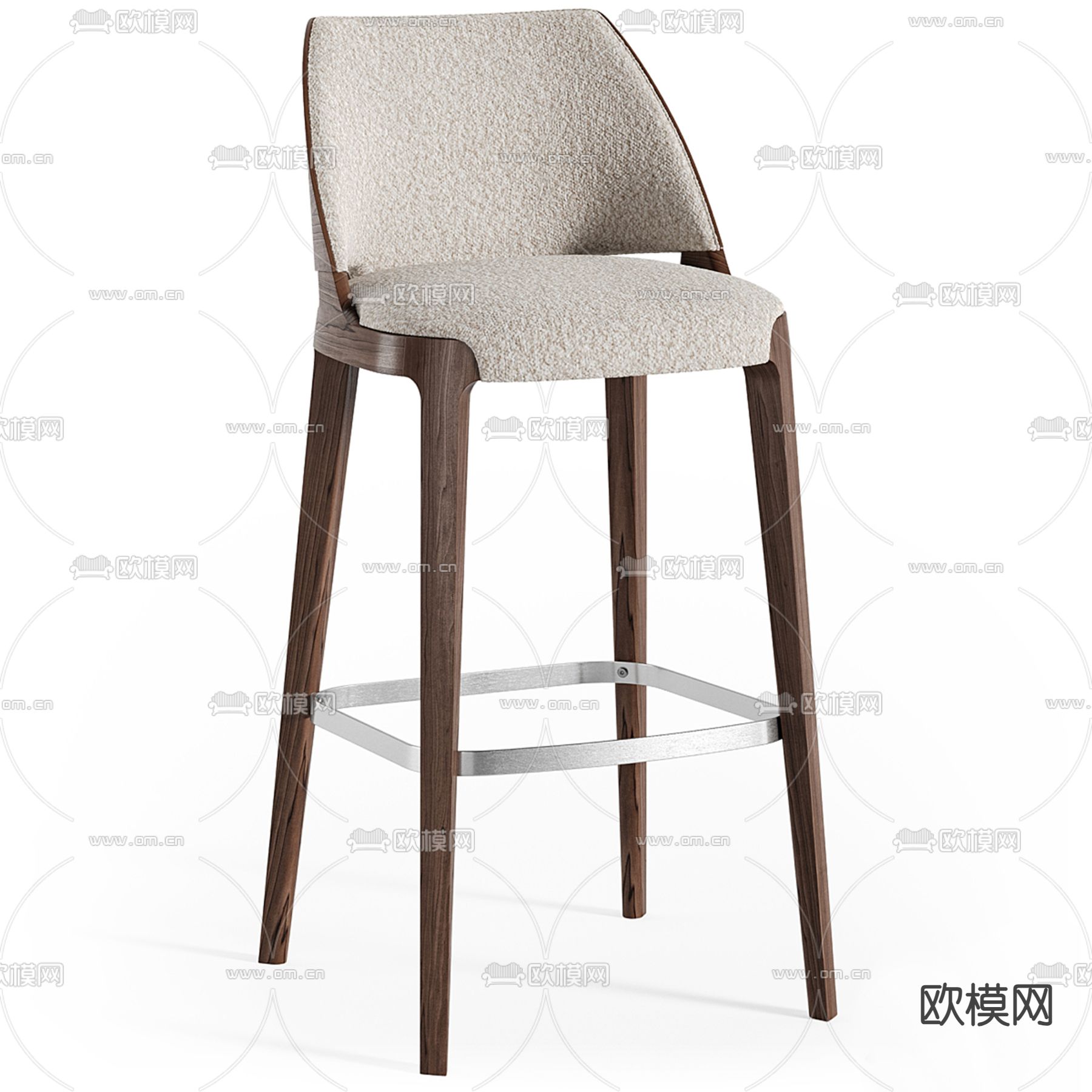 Potocco 吧凳 吧椅3d模型下载（渲染图2）