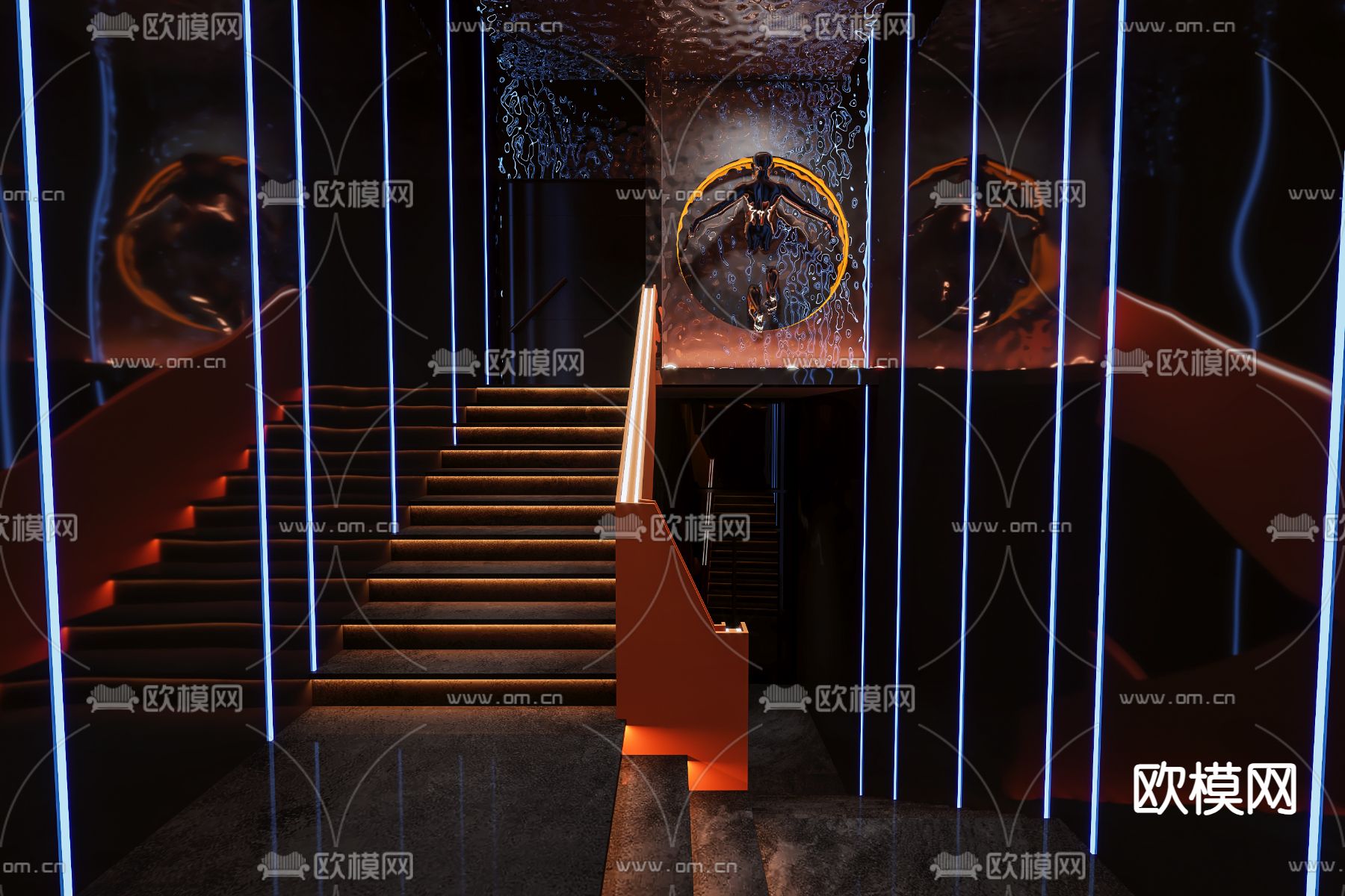 KTV走廊 楼梯间3d模型下载