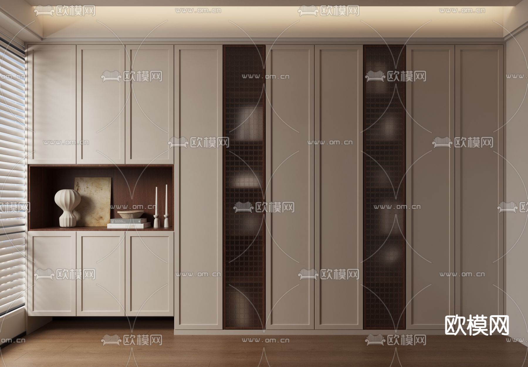 侘寂鞋柜 装饰柜3d模型下载