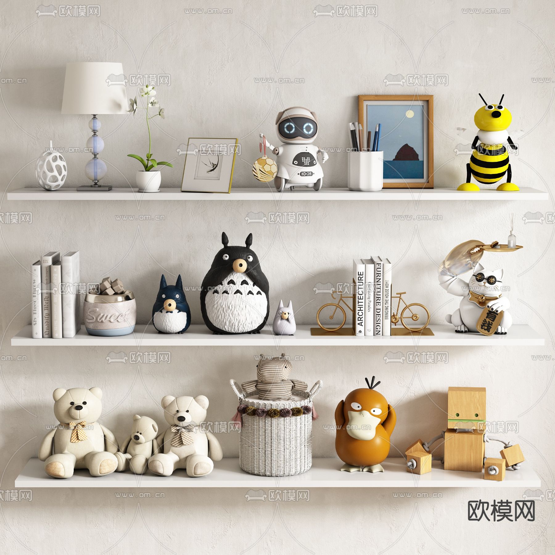 儿童摆件 玩具 玩偶3d模型下载