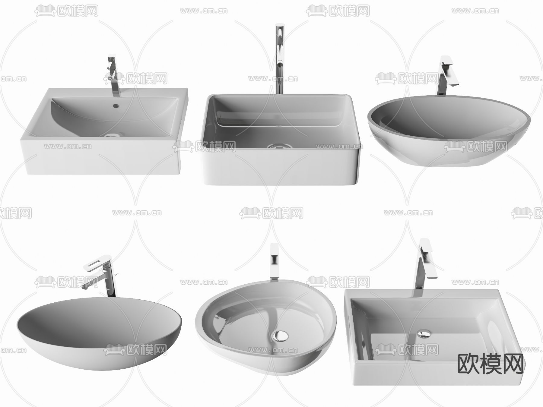 台盆 洗手盆3d模型下载