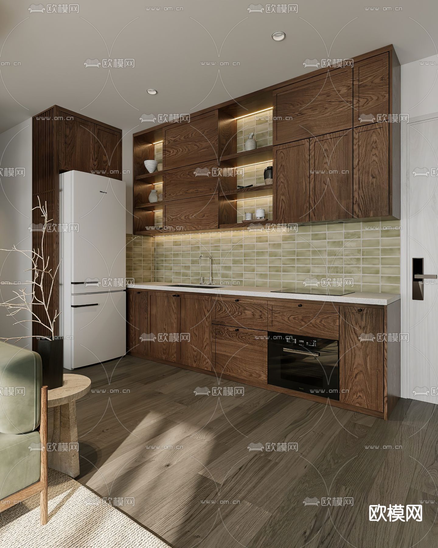 东南亚客厅3d模型下载（渲染图8）