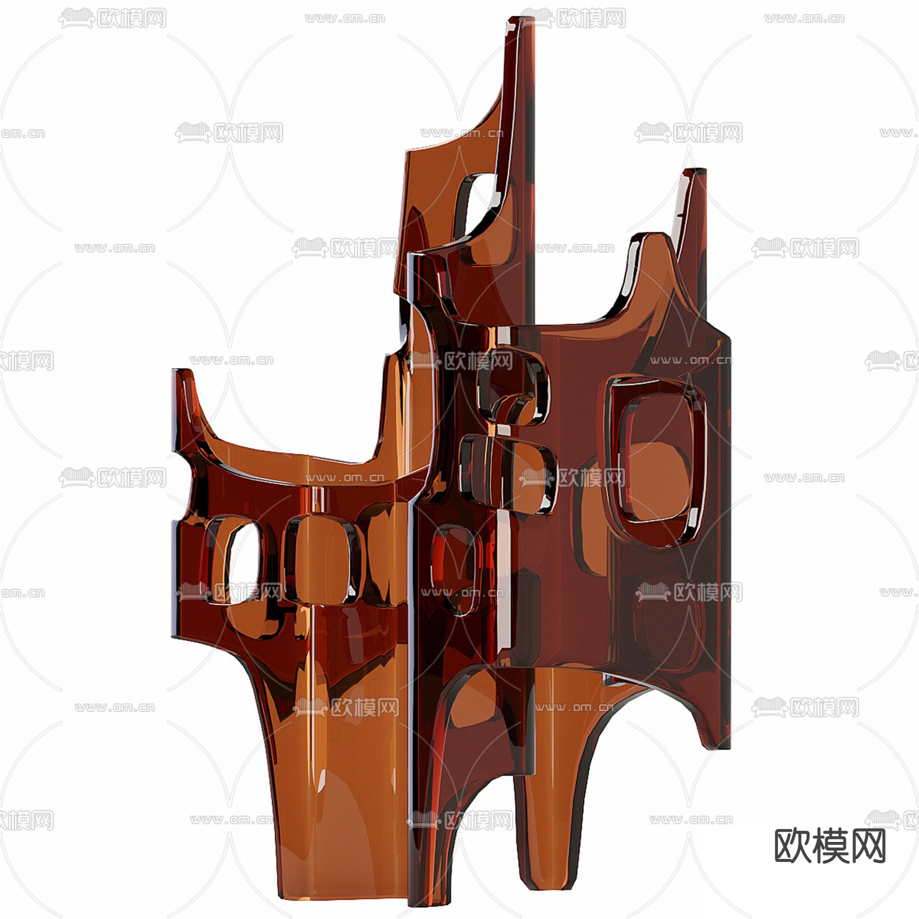 创意雕塑 艺术摆件3d模型下载（渲染图2）