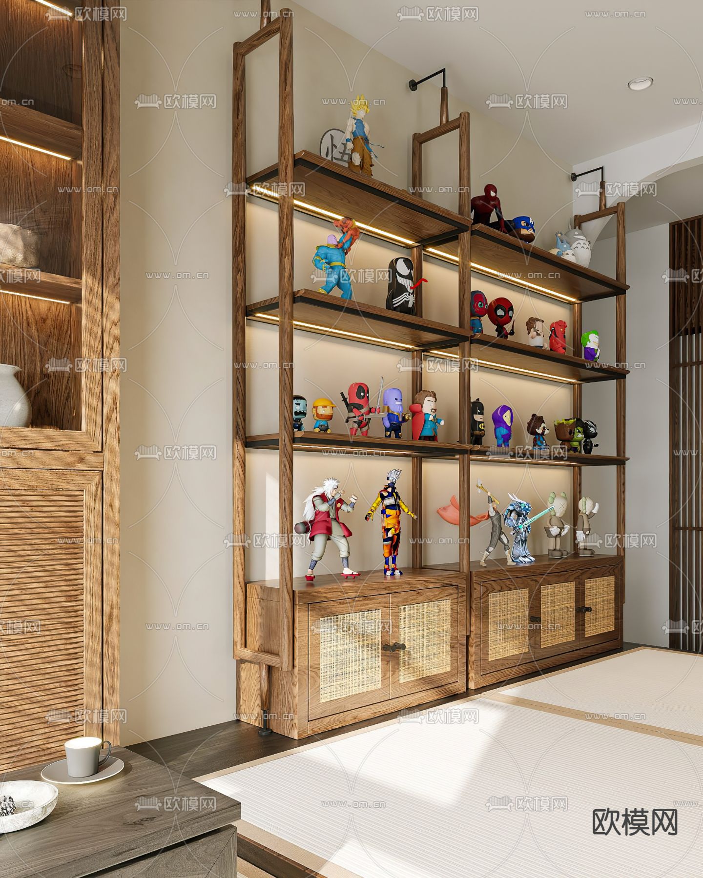 东南亚客厅3d模型下载（渲染图4）