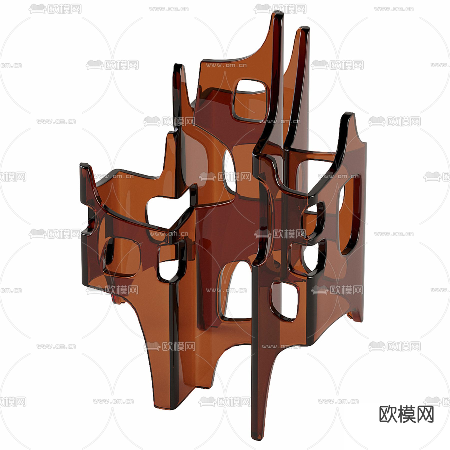 创意雕塑 艺术摆件3d模型下载（渲染图3）