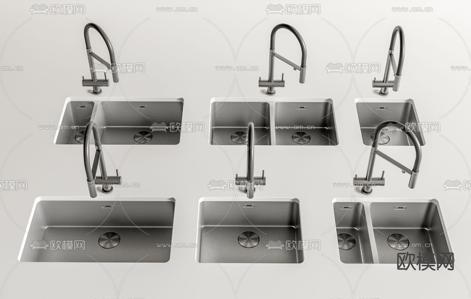 水槽 水龙头3d模型下载