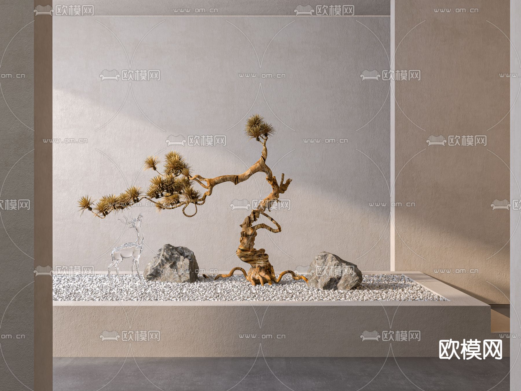 室内造景 景观小品3d模型下载