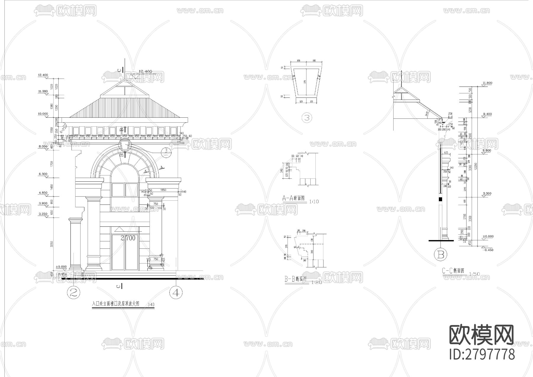 游泳池及服务用房全套CAD施工图下载（渲染图5）