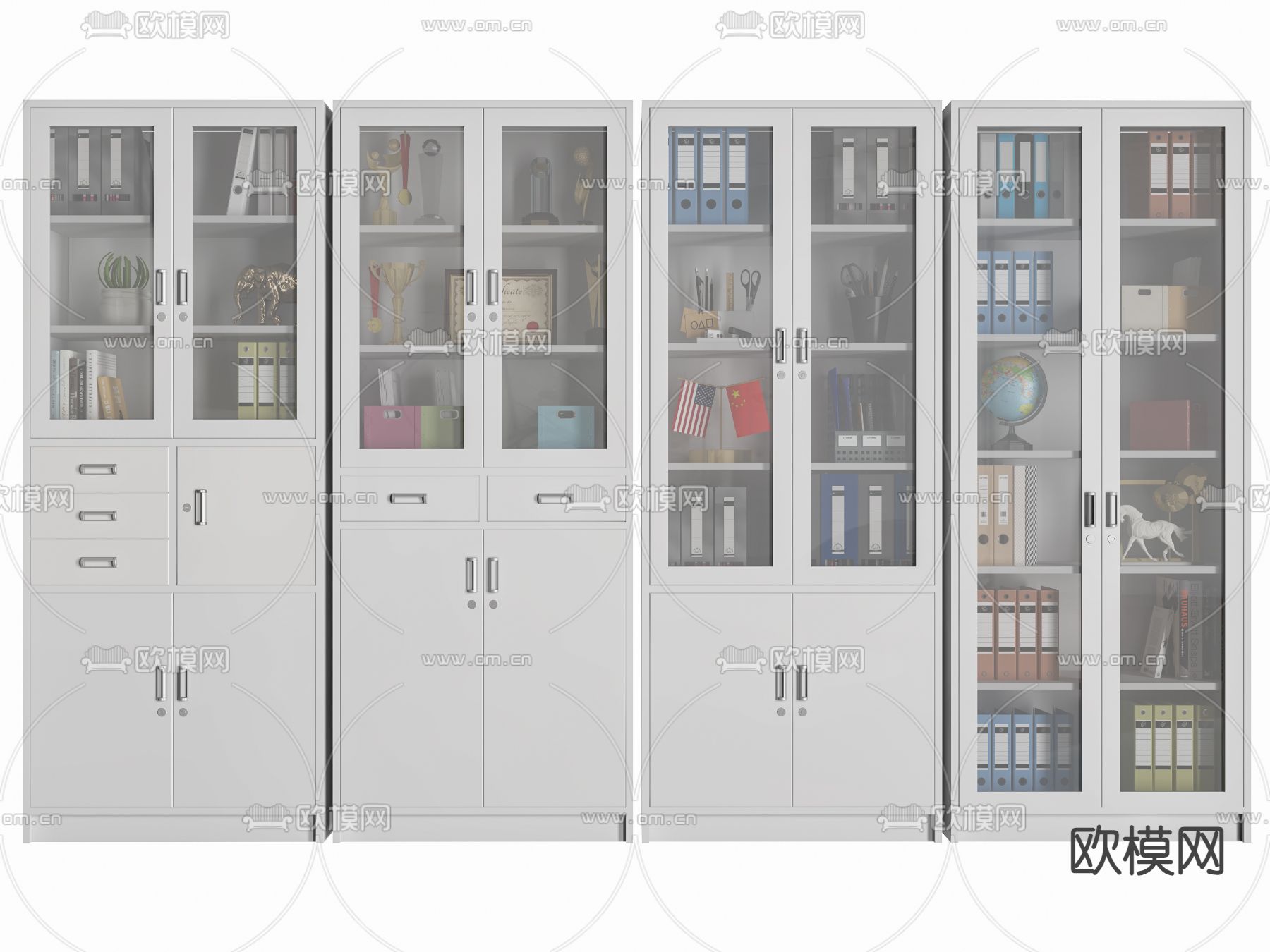 文件柜 资料柜 档案柜3d模型下载