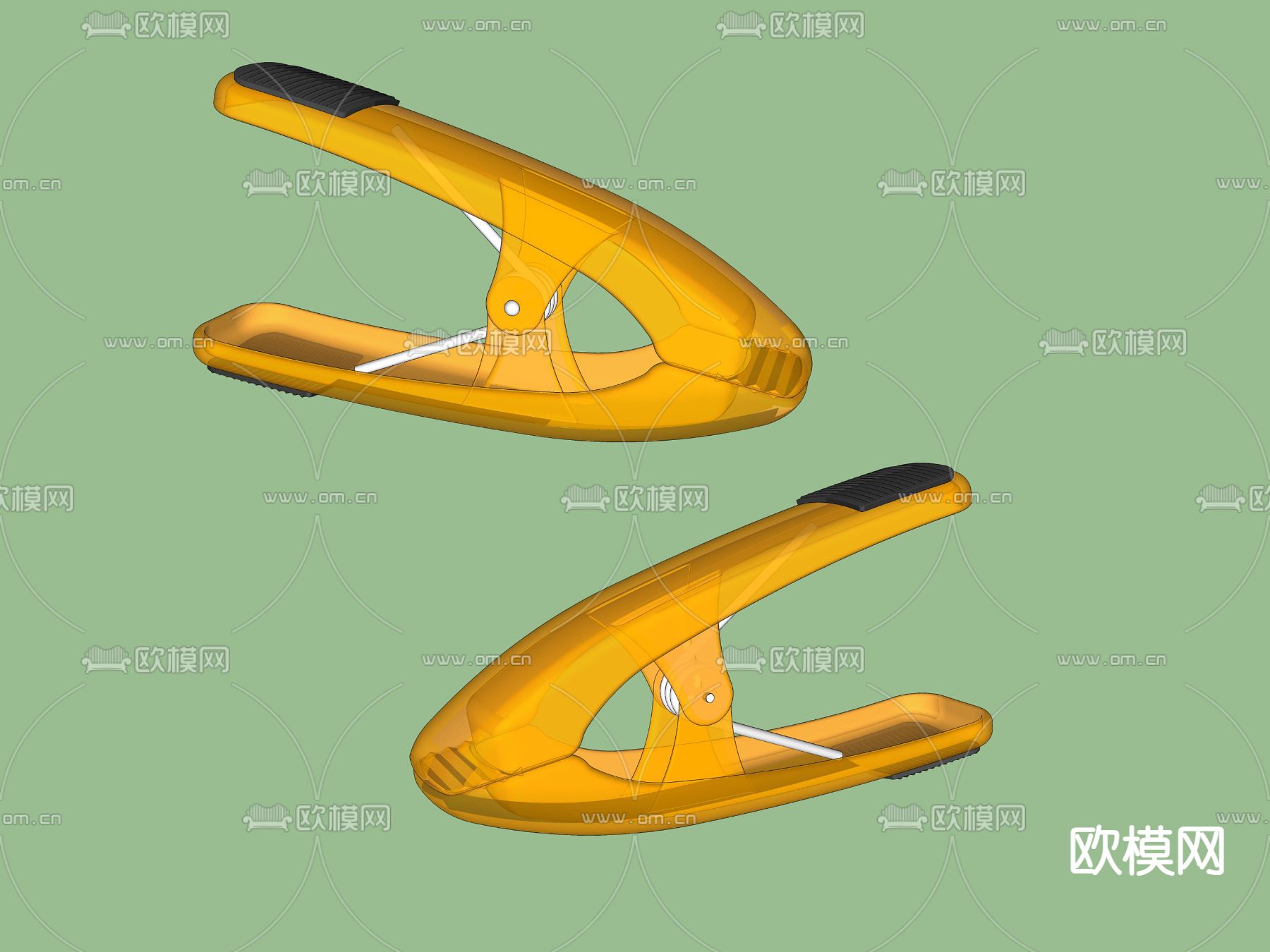 夹子su模型下载（渲染图2）