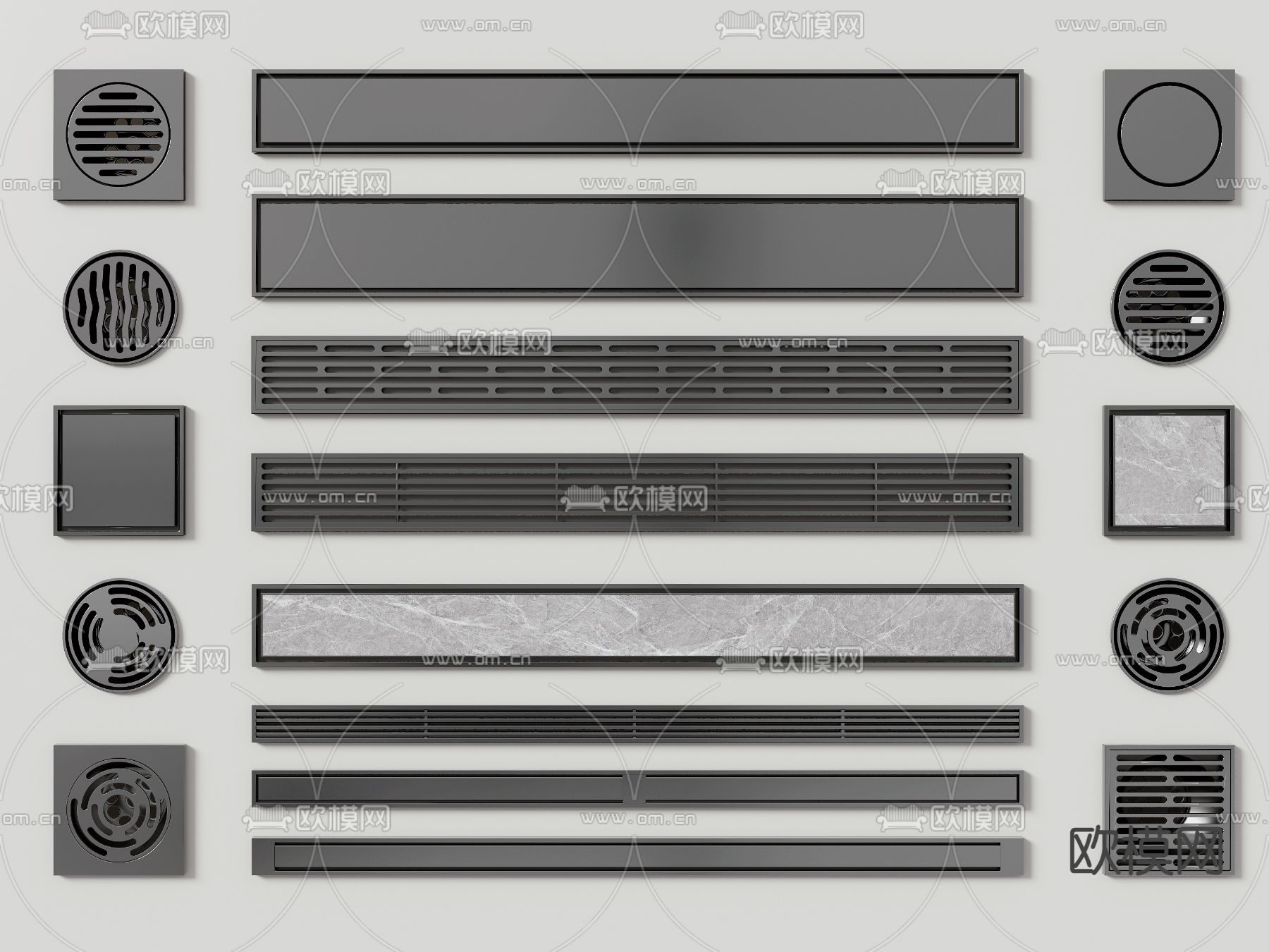 排水口 地漏3d模型下载